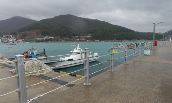 안전난간 교체 시공 전